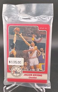1984-85 Star JULIUS ERVING "DR. J" (factory sealed bag complete set 18 cards) - Imagen 1 de 2