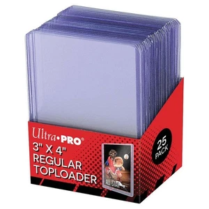Ultra Pro Toploader 3X4 Clear Regular Sleeves 25Ct - Picture 1 of 2