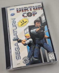 Sega Saturn - Virtua Cop - Brand New Factory Sealed long box LOOSE DISC