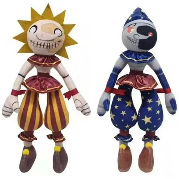 Juego de 2 figuras de payaso Sundrop & Moondrop - 11" FNAF Security Breach Foto 1 de 4