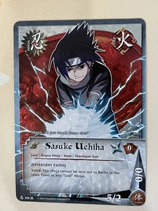 Naruto CCG, Sasuke Uchiha, 308, 1st Edition, LP, Foil, Kariert - Bild 1 von 2
