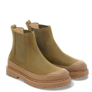 BIRKENSTOCK PRESCOTT SLIPPER HERREN PINE GREEN LEDER STIEFELETTEN SCARPONI CALZATA  - Bild 1 von 3