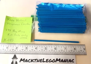 Knex Vertical Vengeance Coaster 175 Blue Micro Rod Parts Only - Picture 1 of 3