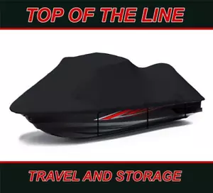 BLACK PWC 600 DENIER Jet Ski JetSki Cover Kawasaki STX / JT1500D9F 2009 2010 - Foto 1 di 1