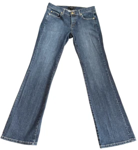 Noir Women's Size 10R Straight Leg Dark Wash Denim Mid-Rise Stretch Blue Jeans - Picture 1 of 14