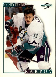 1995-96 Score Anaheim Ducks Hockey Card #170 Valeri Karpov