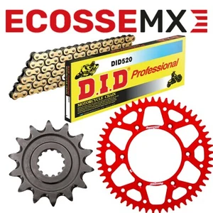 Kit de piñón Honda CR250 88-07 DID dorado cadena G/B rojo superprox motocross - Imagen 1 de 4