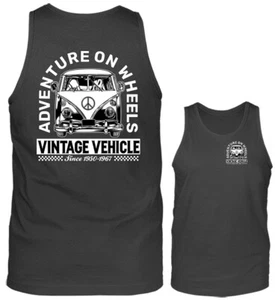 Vehículo de colección Hot Rod Garaje Clásico Vintage Coche Automóvil Tanque Top - Imagen 1 de 8