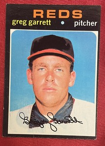 🔥 1971 Topps Greg Garrett #377 Cincinnati Reds 🔥