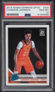 2019 Donruss Optic Cameron Johnson ROOKIE #200 PSA 10 - Picture 1 of 2