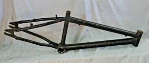 2006 Haro BMX Bike Frame 11" Black Steel Mid-School Retro Freestyle USA Shipper! - Picture 1 of 11