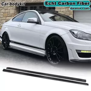 Carbon Seitenschweller Sideskirts für Mercedes Benz C-Klasse W204 C63 08-14 - Bild 1 von 11