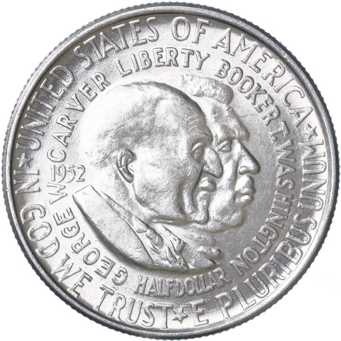 1952 (P) Washington-Carver Classic Commem Half Dollar Uncirculated See Pics M569 Cover