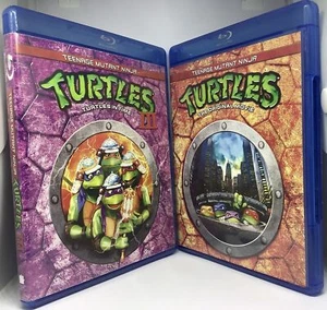 teenage Mutant Ninja Turtles The Original Movie & Turtles In Time 3 bluray lot - Picture 1 of 6