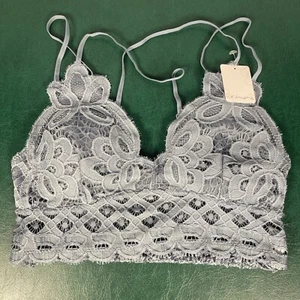 Bralette femme dentelle bleu anémone neuve avec étiquette taille M - Photo 1/7
