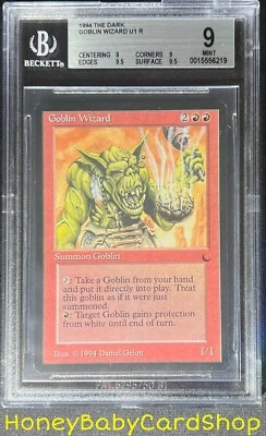 MTG The Dark 1994 Goblin Wizard BGS 9.0Q+ (Quad++) MINT Old School 93/94 - Image 1 of 4