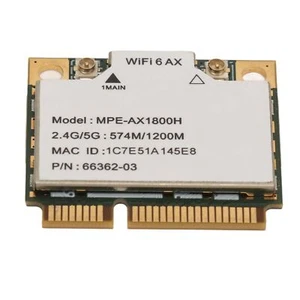 Carte WiFi AX1800H Bluetooth 5.2 Mini Interface PCIE Carte WiFi 6 24 GHz 5 GH... - Photo 1/9