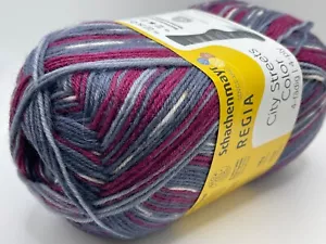 Regia 4-Ply City Streets Color Sock Yarn 02896 Patterning Wool Nylon 100gr 459yd - Picture 1 of 5