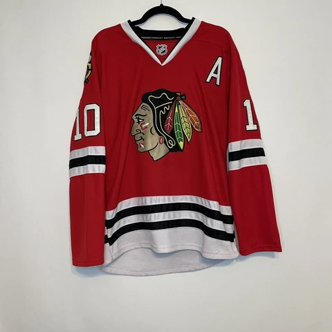 Chicago Blackhawks Patrick Sharp #10 Jersey Reebok Edge Center Ice Size 48 Cover