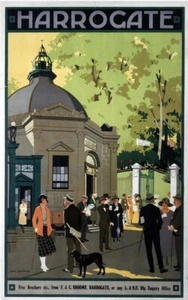 Harrogate Park Gate (old rail ad.) fridge magnet - Picture 1 of 1