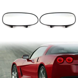 Pair Left & Right Mirror Glass Smooth Heated Fit Chevrolet Corvette 2005 - 2013 - Picture 1 of 6