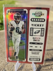 2022 Panini Contenders Optic Red Prizm #25 DeVonta Smith 005/175 🔥  - Picture 1 of 7