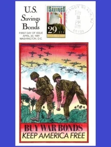 USA2 #2534 U/A COLLINS HAND PAINTED FDC Savings Bonds - Picture 1 of 1