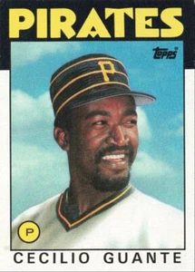 1986 Topps Baseball Cecilio Guante Pittsburgh Pirates #668 - Picture 1 of 2