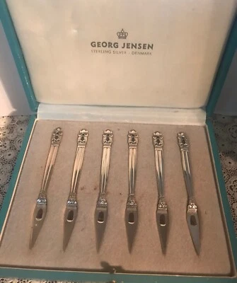 PICOS DE TUERCAS ESTERLINAS GEORG JENSEN DE COLECCIÓN EN CAJA ORIGINAL Foto 1 de 4