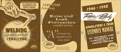 Juego manual de montaje de carrocería Fisher 1946 1947 1948 Chevy Pontiac Torpedo Olds Foto 1 de 4