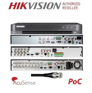 HIKVISION 4 8 16 CHANNEL DVR POC 4K 8MP IP 8MP P2P HDMI DS-7200HUHI-M/PXT SERIES - Picture 1 of 7