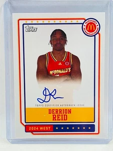 Juego All-American Topps McDonald's 2024 Derrion Reid Auto EA-DR - Imagen 1 de 2