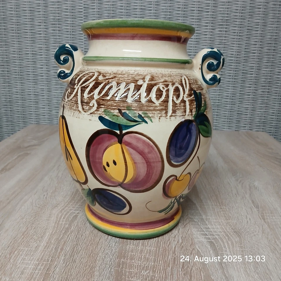 Alter Rumtopf-  Keramik,  West Germany- 1970er - Bild 1 von 4