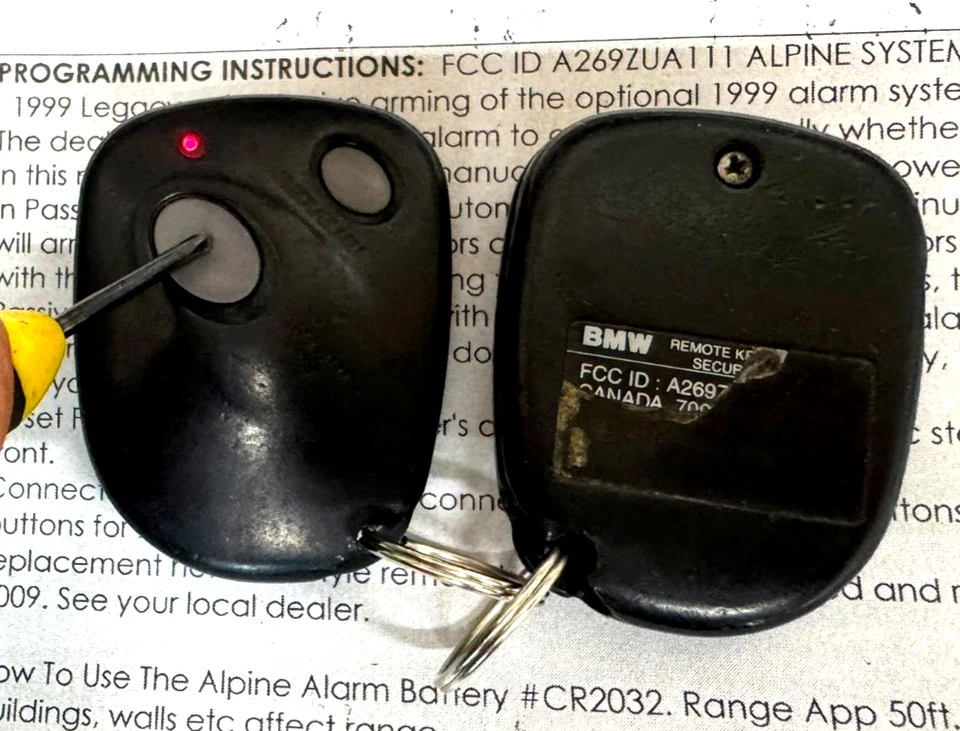 1 OEM 1996-2000 BMW Z3 M3 328I ENTRADA SIN LLAVE MANDO A DISTANCIA TRANSMISOR A269ZUA111 Foto 1 de 4