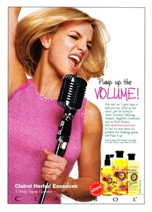 CLAIROL magazine AD #005 RARE 2001 BRITNEY SPEARS Herbal Essence OUT OF PRINT - Picture 1 of 3