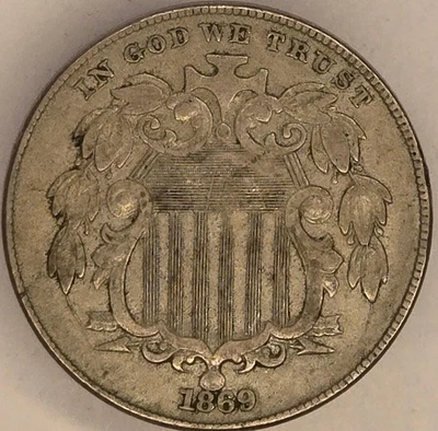 1869 XF Shield Nickel - Image 1 of 2
