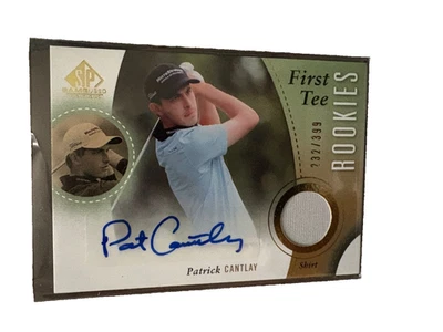 PATRICK CANTLAY ~2013 SP Game Used First Tee Rookie AUTO SHIRT PATCH # 232/399 - Image 1 of 2