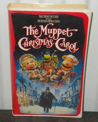 The Muppet Christmas Carol видеокассета 1993 Уолт Дисней Джим Хенсон редкая больше не издающаяся - Изображение 1 из 4