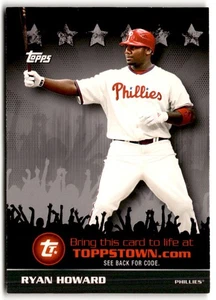 Ryan Howard 2009 Topps Town Auto #TTT9 Philadelphia Phillies - Picture 1 of 2