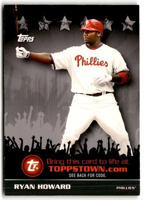 Ryan Howard 2009 Topps Town Auto #TTT9 Philadelphia Phillies - Image 1 of 2