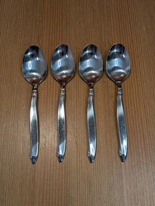 Menge 4 Oneida Craft Community Shoreline Edelstahl 6" Teelöffel Löffel Set-EUC - Bild 1 von 8