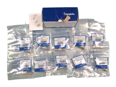 Lot (10) Swagelok SS-400-3SC11 Union Tee 1/4" Tube-Fitting SC11 Cleaned NEW D7 - Image 1 of 4