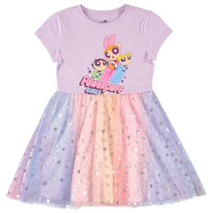 Powerpuff Girls Dress with Tulle Skirt- Powerpuff Tutu Dress - Sizes XS-XL... - Picture 1 of 7
