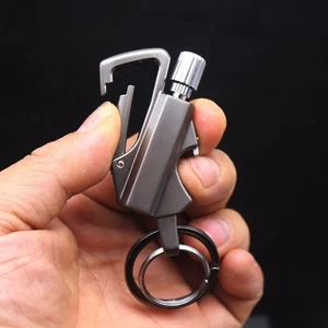 Permanent Match Infinity Feuerzeug Multitool Schlüsselanhänger Flaschenöffner Silber für Mann - Bild 1 von 12