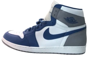 Air Jordan 1 RETRO Alto OG Azul Verdadero/Blanco/Cemento D25486-410 Talla 18 - Imagen 1 de 10
