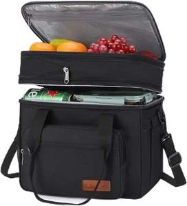 Lunchbox 23l Thermo Brotzeittasche erweiterbar Doppelstock Kühltasche leicht - Bild 1 von 17