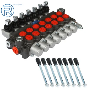 Double Acting Cylinder Hydraulic Directional Control Valve 7 Spool 13Gpm SAE - Picture 1 of 6