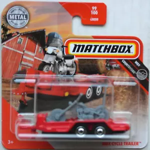 Matchbox MBX Cycle Trailer Motorrad-Anhänger rot Chopper Neu/OVP Mattel red - Bild 1 von 5