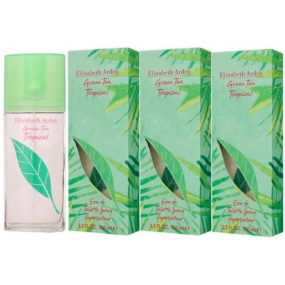 Elizabeth Arden Green Tea Tropical 3 x 100 ml Eau de Toilette EDT Set Damenduft