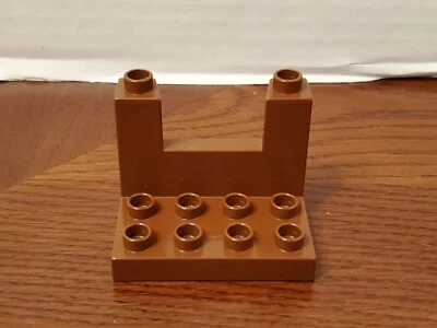 Lego Duplo REDDISH BROWN KNIGHT TOWER RAMPART Replacement for Set 4779  - Image 1 of 2